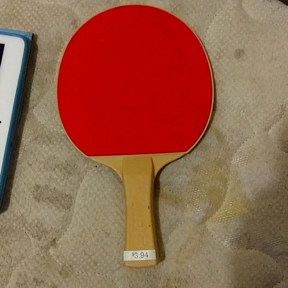 A ping pong paddle